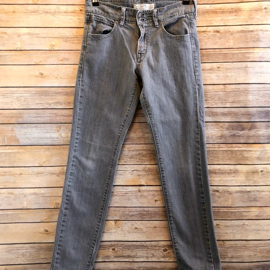 Old Navy Gray High Rise Zipper Back Jeans Size 4 Regular